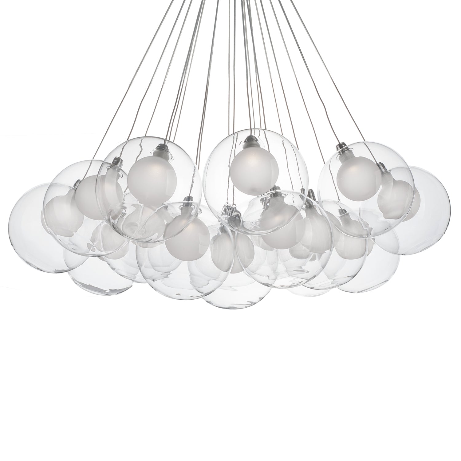 Bolla 28-in Chrome LED Chandeliers