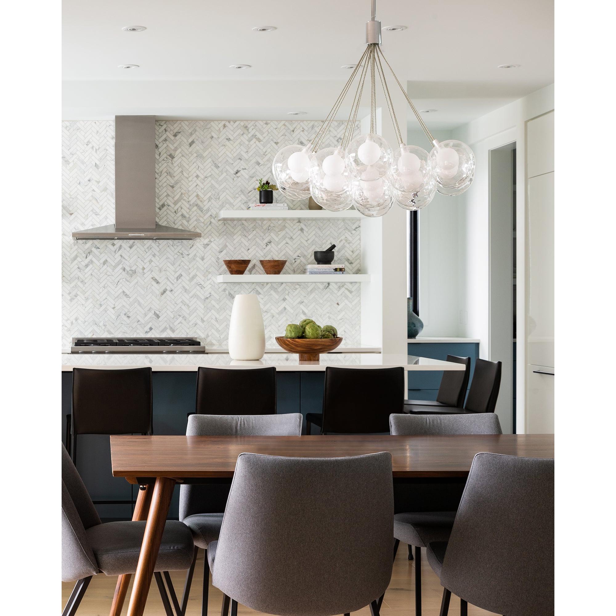 Bolla 28-in Chrome LED Chandeliers