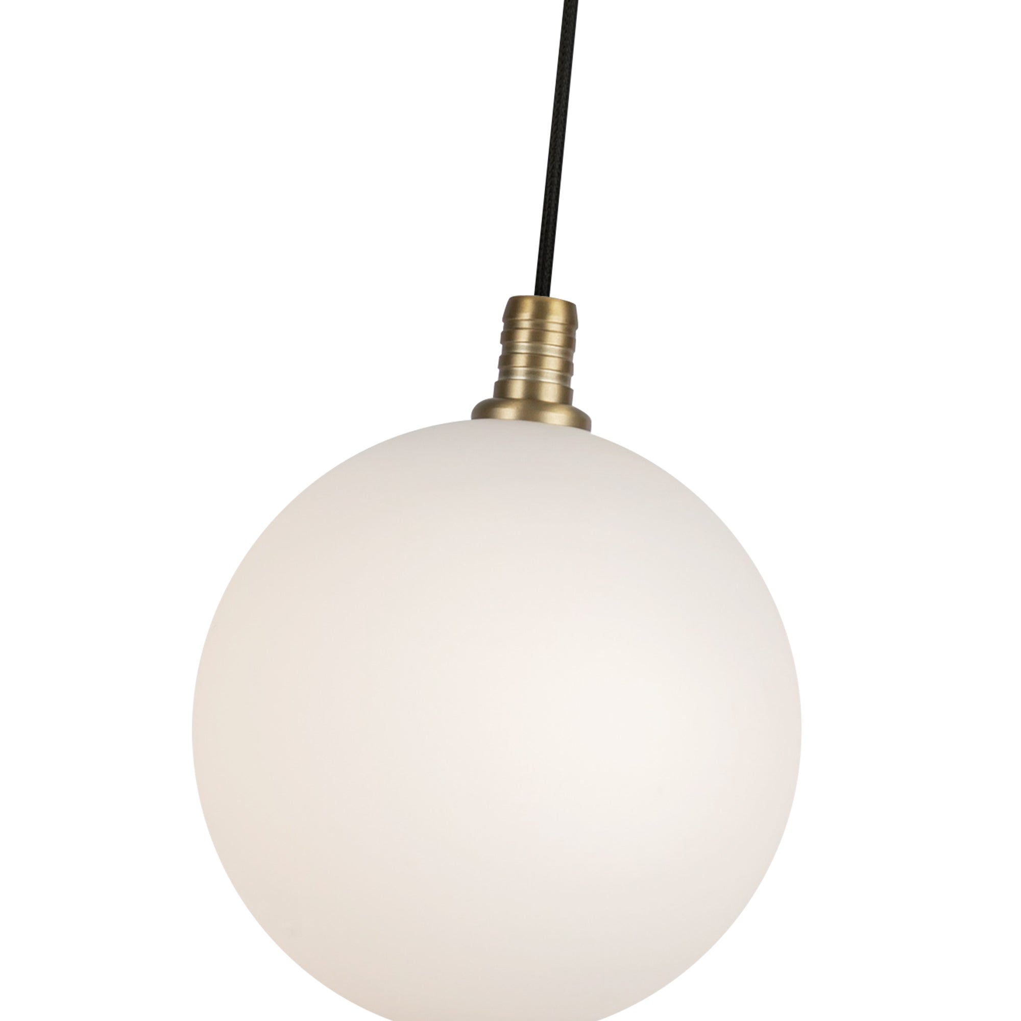 Bolla 5-in Brushed Gold/Opal Glass LED Pendant