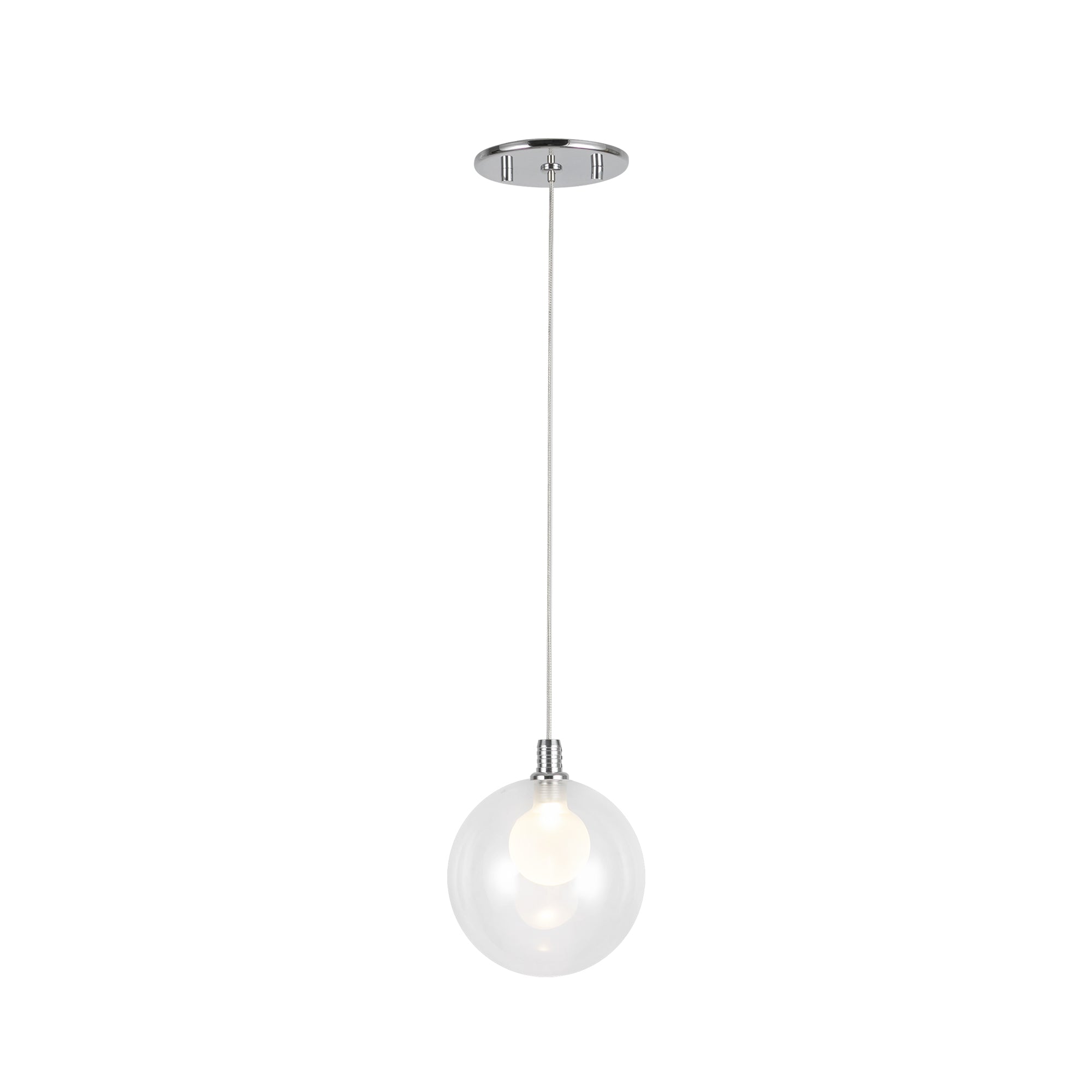 Bolla 6-in Chrome LED Pendant