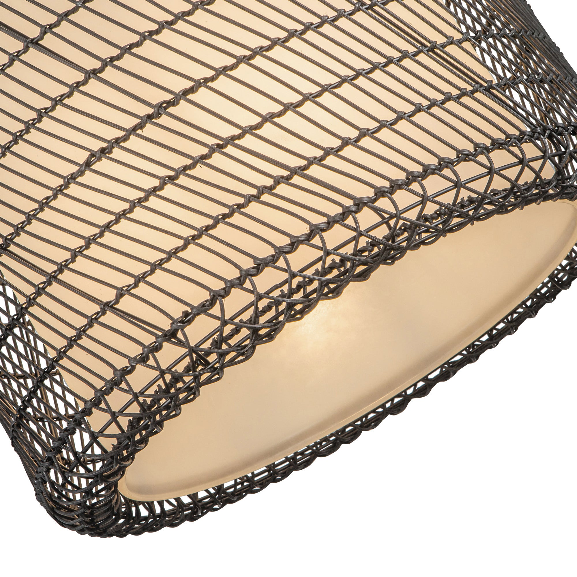 Bondi 20-in Matte Black/Opal Glass 1 Light Pendant