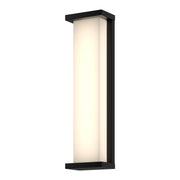 Bravo 20-in Black LED Exterior Wall Sconce