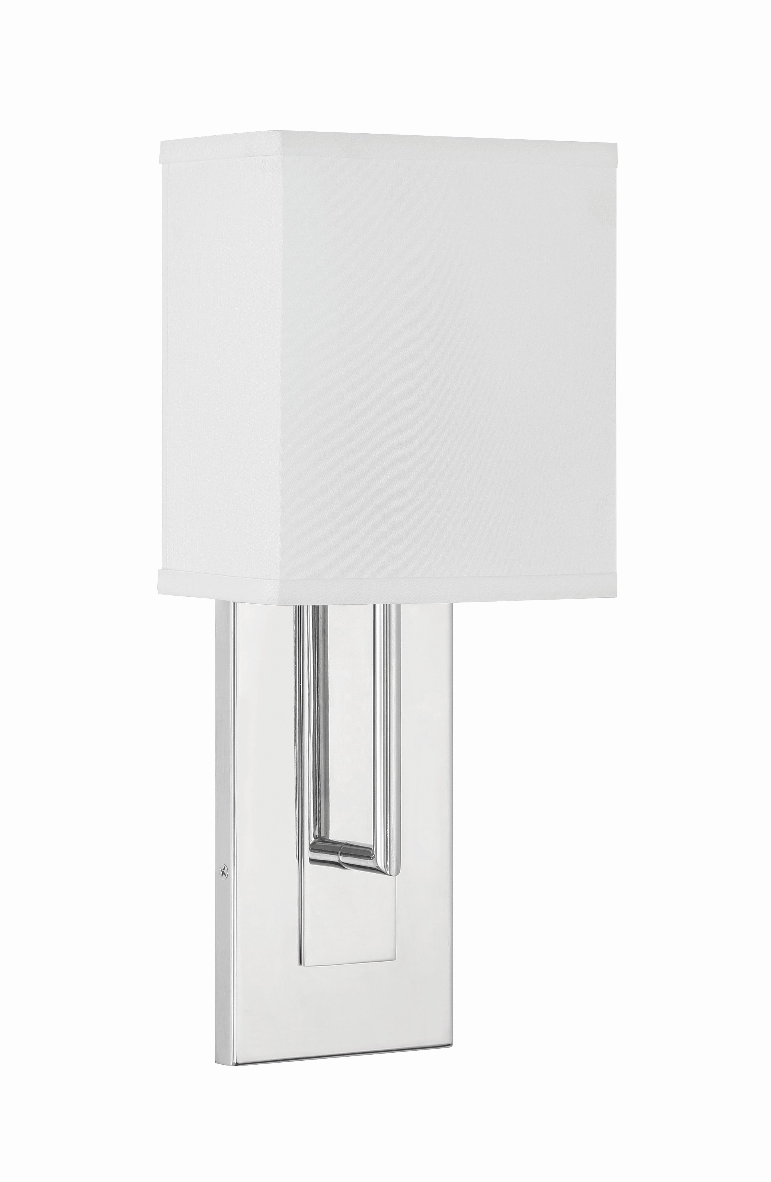 Crystorama Brent BRE-A3631-PN – 6.5 Inch – 1 Light – Sconce – Polished Nickel – Damp Rated
