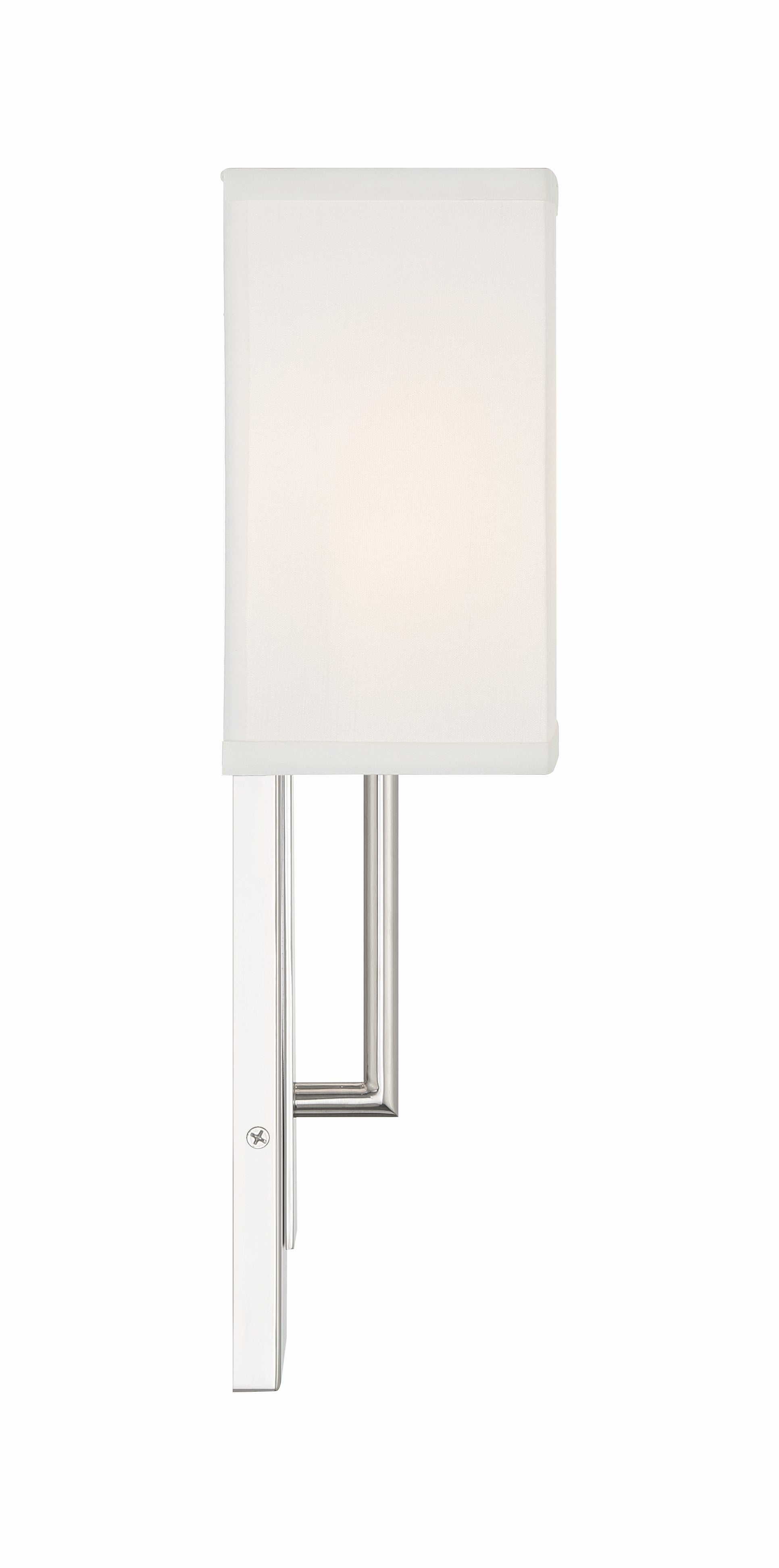 Crystorama Brent BRE-A3631-PN – 6.5 Inch – 1 Light – Sconce – Polished Nickel – Damp Rated