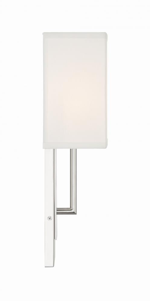 Crystorama BRENT BRE-A3631-PN Sconce Modern - Polished Nickel