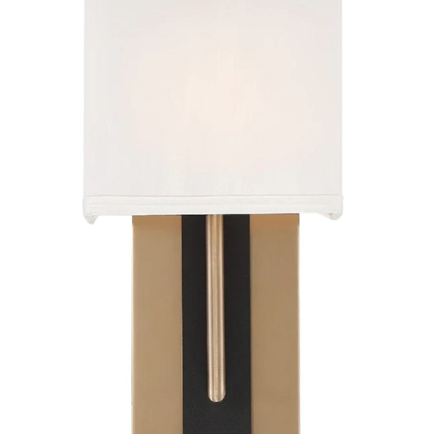 Crystorama Brent BRE-A3631-VG-BF – 6.5 Inch – 1 Light – Sconce – Vibrant Gold + Black Forged – Damp Rated