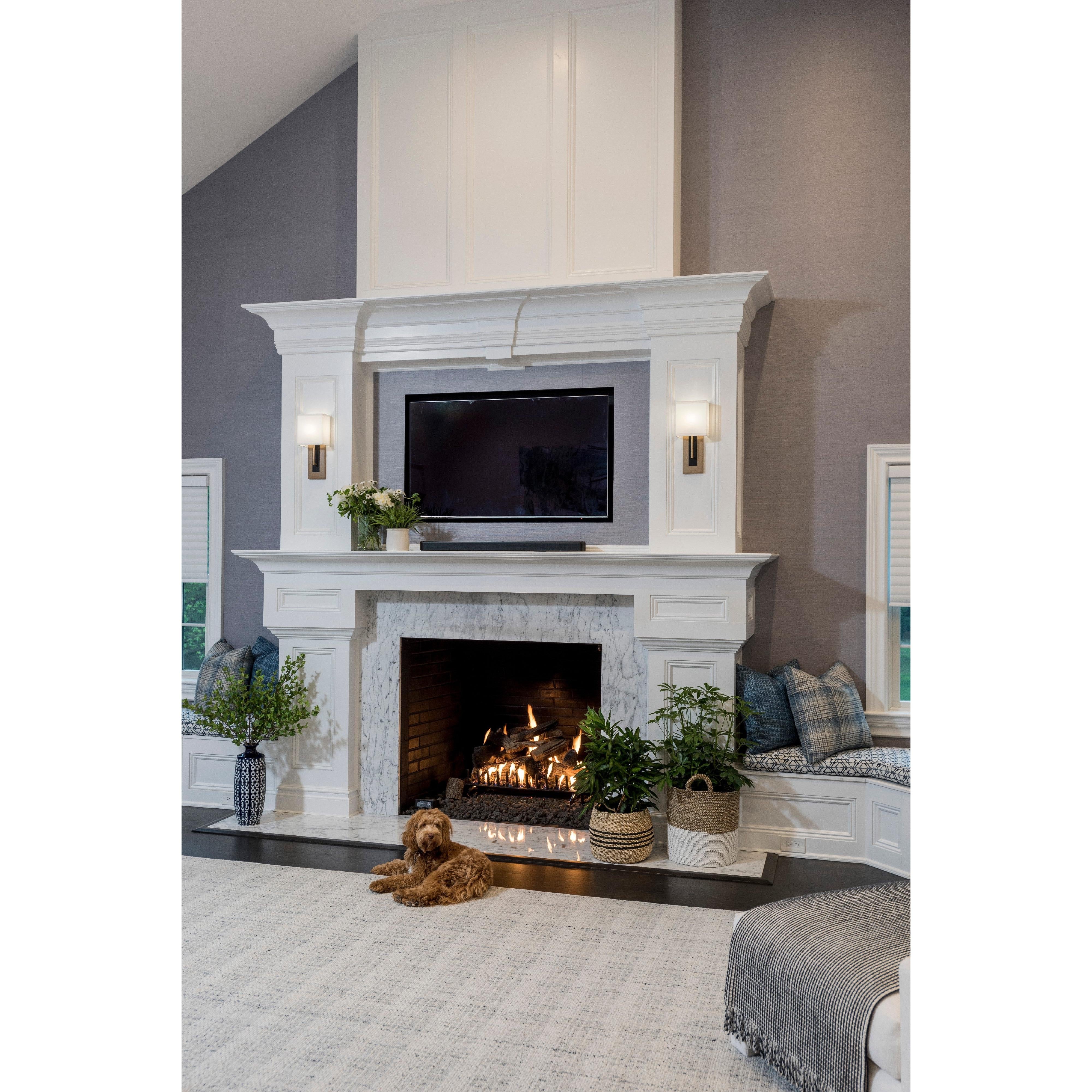 Crystorama Brent BRE-A3631-VG-BF – 6.5 Inch – 1 Light – Sconce – Vibrant Gold + Black Forged – Damp Rated