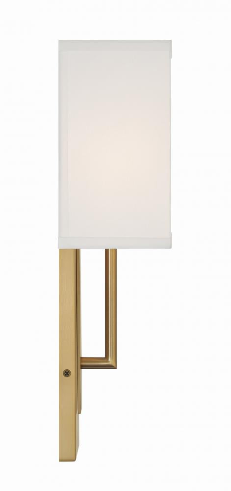 Crystorama BRENT BRE-A3631-VG Sconce Modern - Vibrant Gold