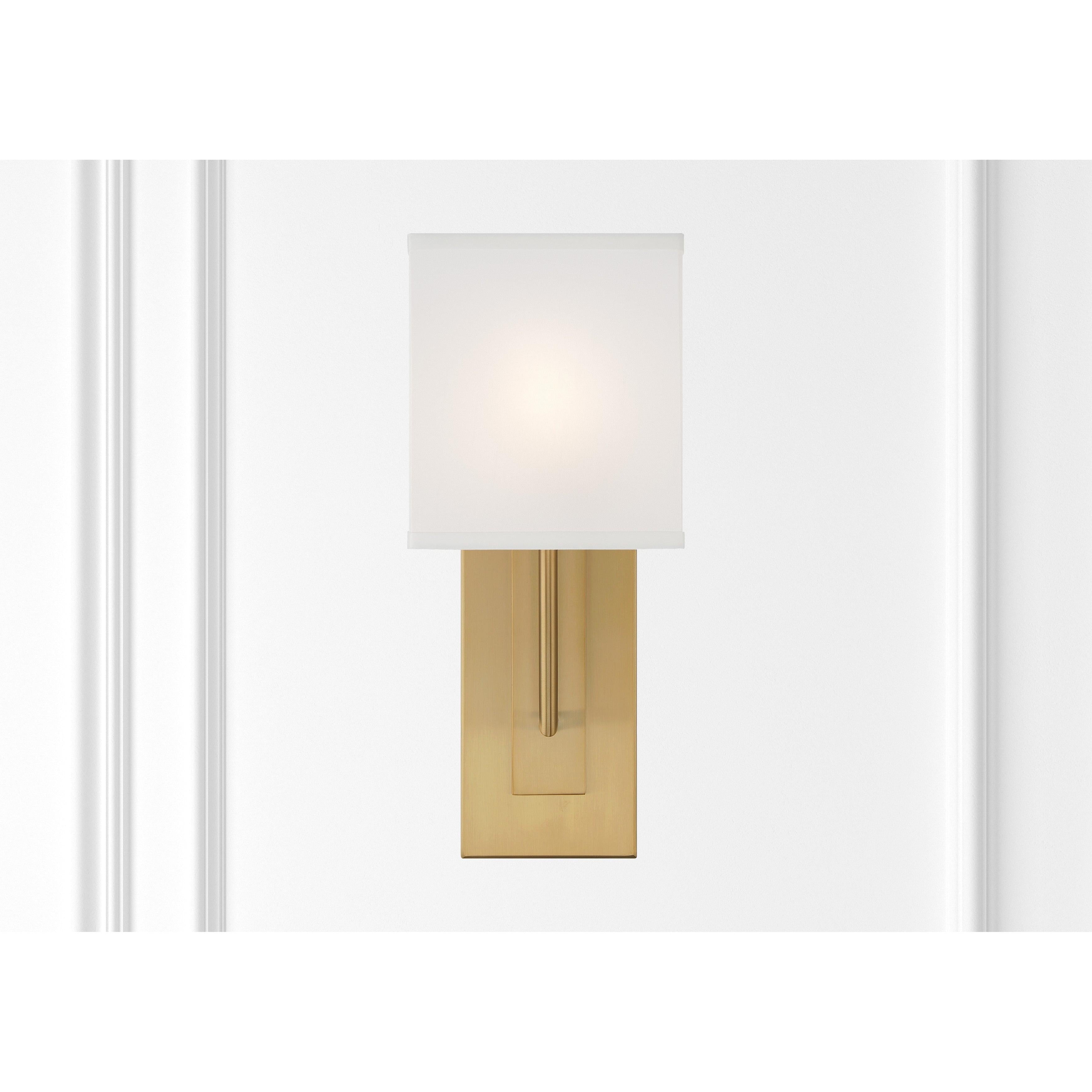 Crystorama Brent BRE-A3631-VG – 6.5 Inch – 1 Light – Sconce – Vibrant Gold – Damp Rated