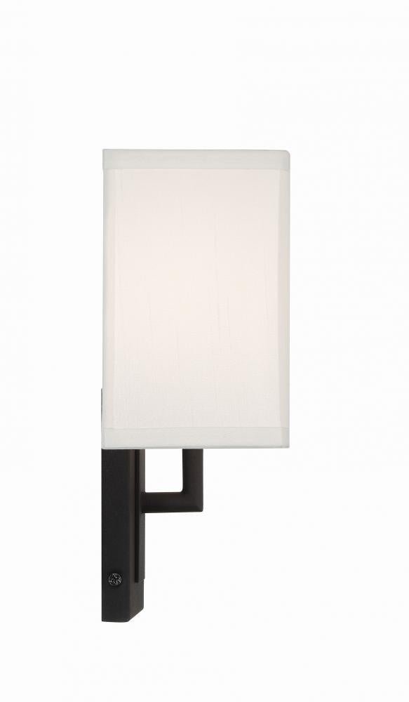 Crystorama BRENT BRE-A3632-BF Sconce Modern - Black Forged