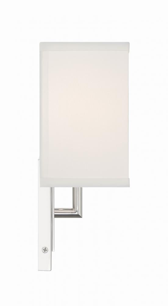 Crystorama BRENT BRE-A3632-PN Sconce Modern - Polished Nickel