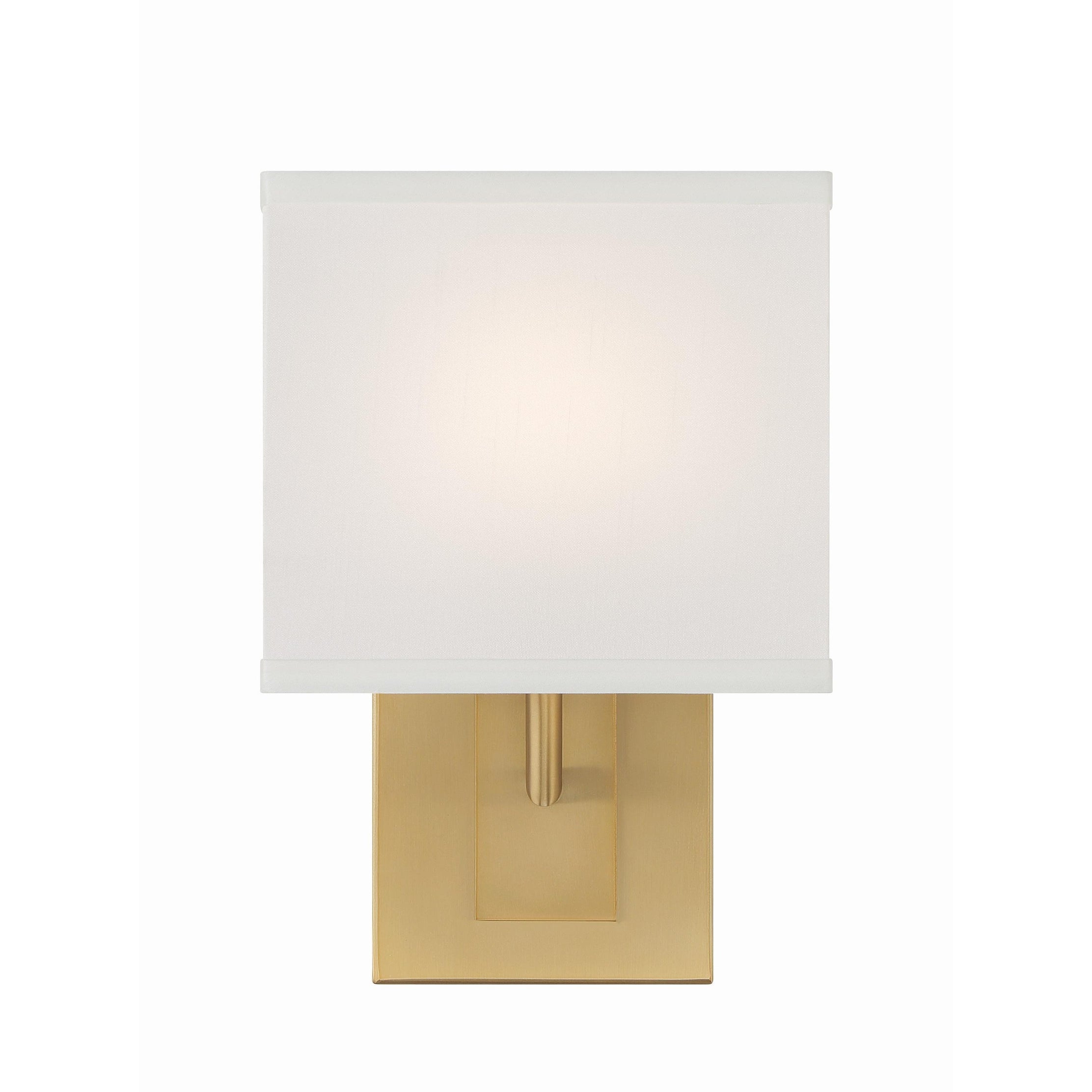 Crystorama Brent BRE-A3632-VG – 7 Inch – 1 Light – Sconce – Vibrant Gold – Damp Rated