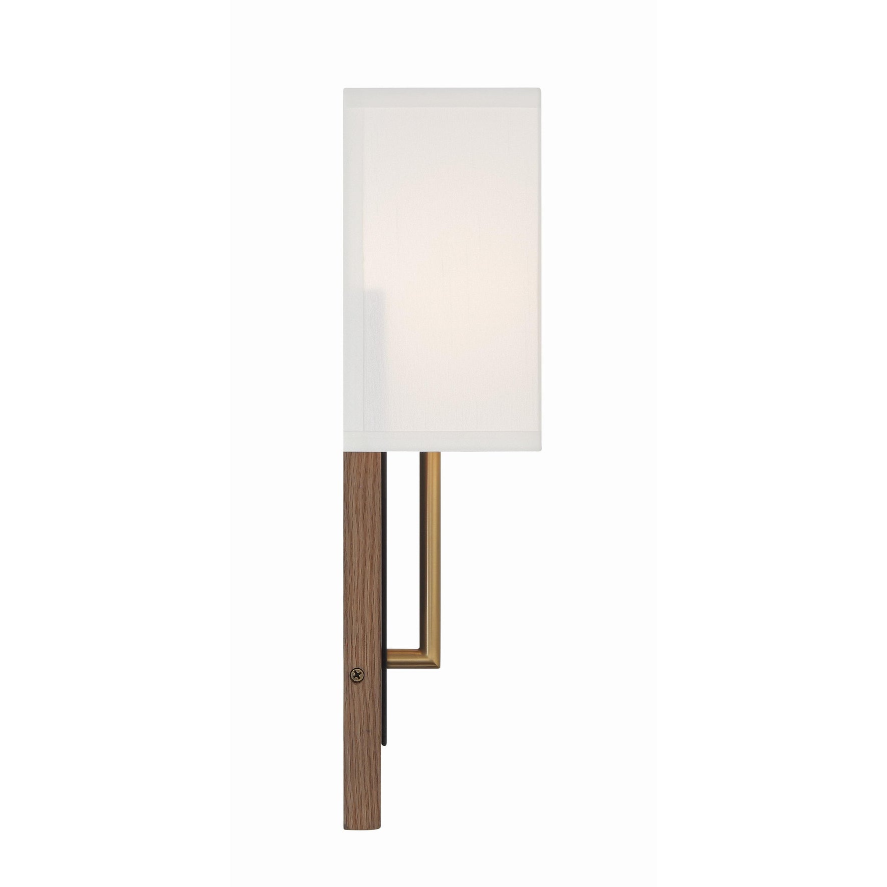 Crystorama Brent BRE-A3633-MK-VG – 6.5 Inch – 1 Light – Sconce – Matte Black + Vibrant Gold – Damp Rated
