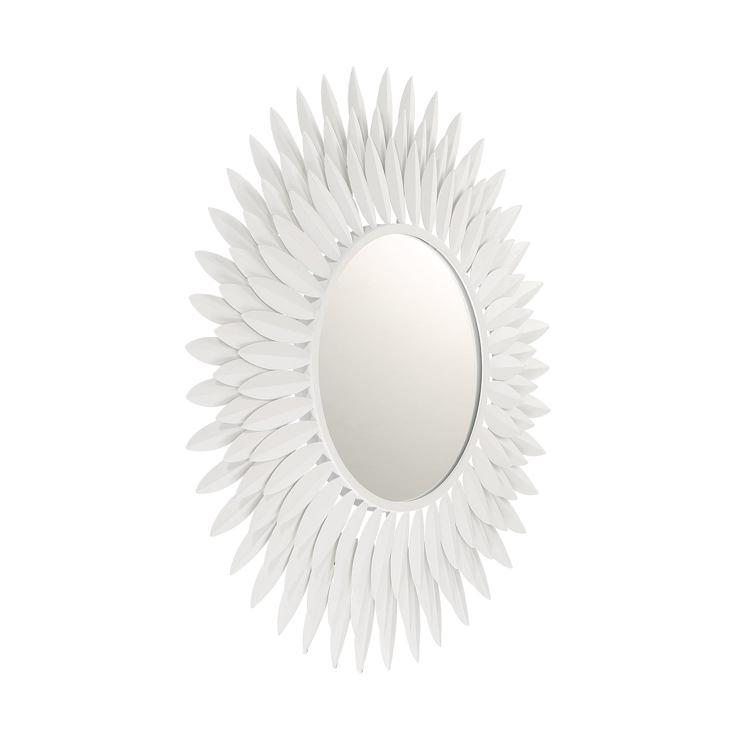 Crystorama Broche BRH-M524-MT – 24 Inch – Mirror – Matte White
