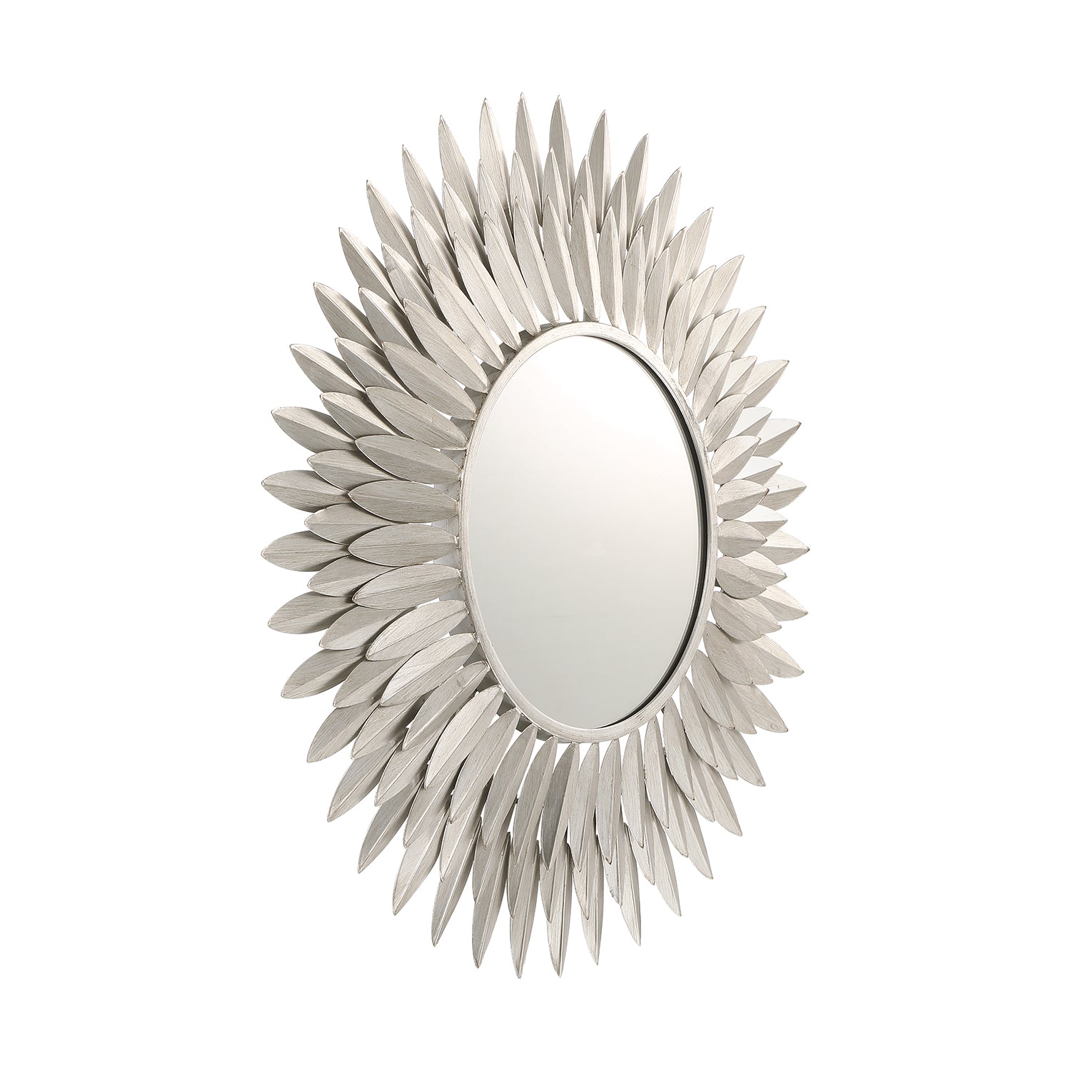 Crystorama Broche BRH-M524-SA – 24 Inch – Mirror – Antique Silver