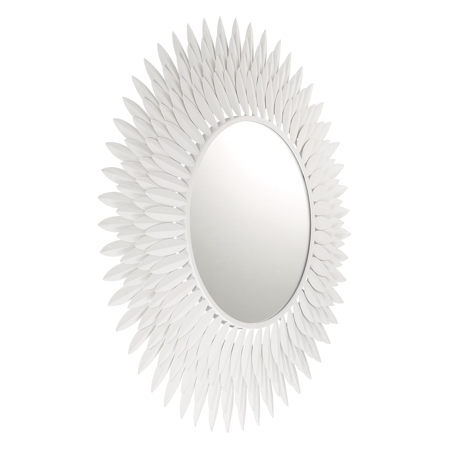 Crystorama Broche BRH-M530-MT – 30 Inch – Mirror – Matte White