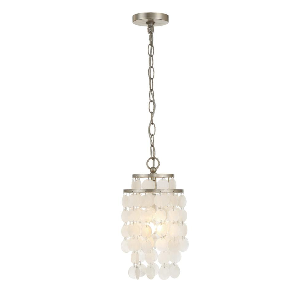 Crystorama BRIELLE BRI-3000-SA Mini Chandelier Contemporary - Antique Silver