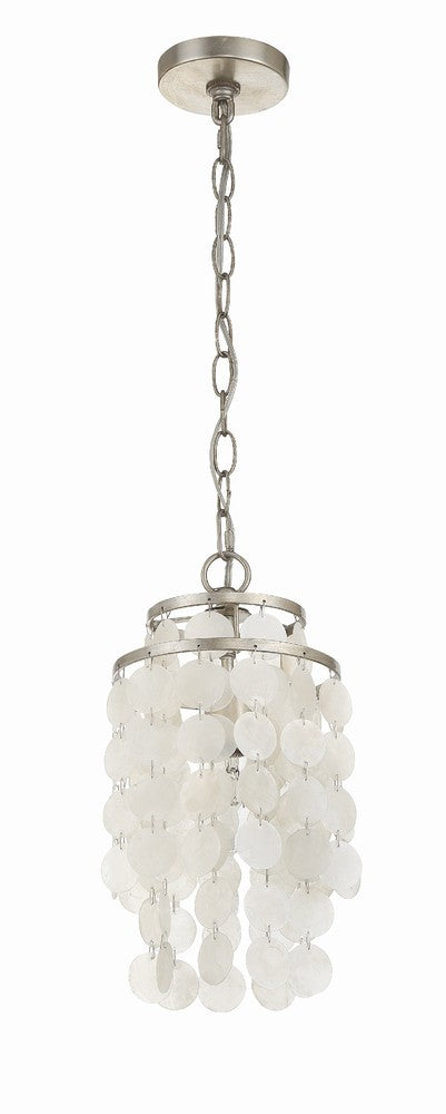 Crystorama BRIELLE BRI-3000-SA Mini Chandelier Contemporary - Antique Silver