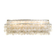 Crystorama Brielle BRI-3005-SA – 23 Inch – 5 Light – Bath Vanity Light – Antique Silver – Damp Rated