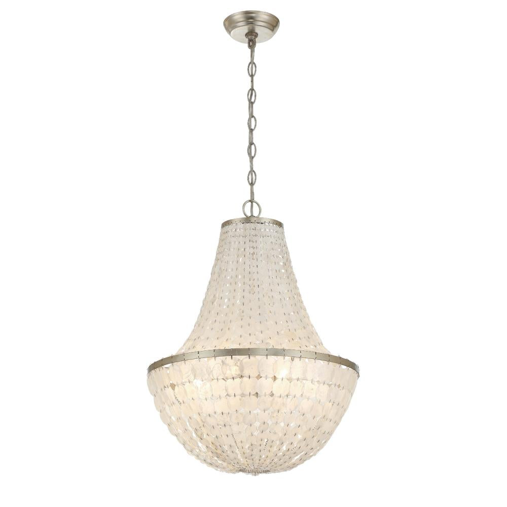 Crystorama BRIELLE BRI-3006-SA Chandelier Contemporary - Antique Silver