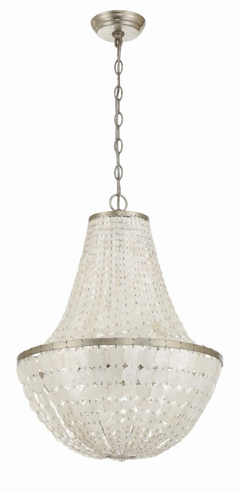 Crystorama BRIELLE BRI-3006-SA Chandelier Contemporary - Antique Silver