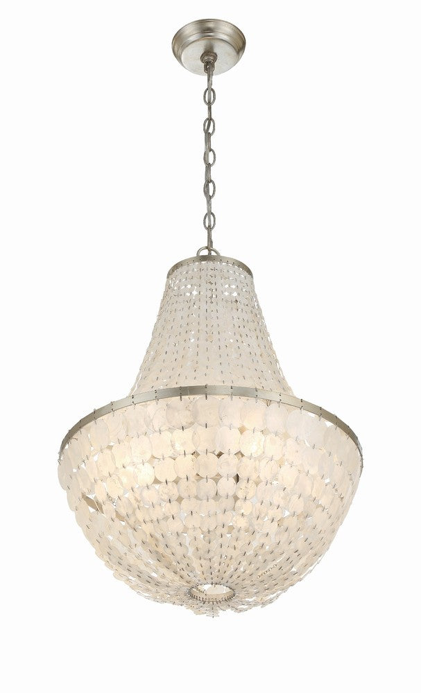 Crystorama BRIELLE BRI-3006-SA Chandelier Contemporary - Antique Silver