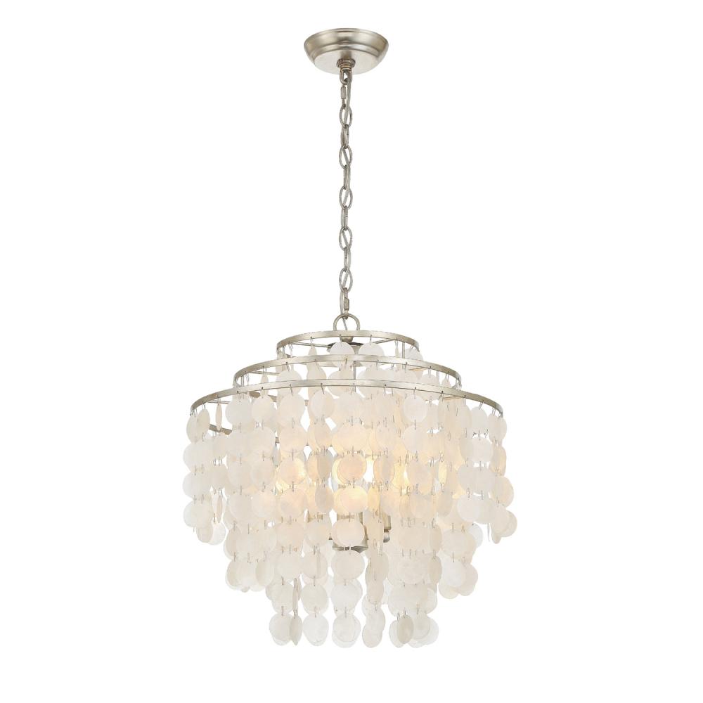 Crystorama BRIELLE BRI-3008-SA Chandelier Contemporary - Antique Silver