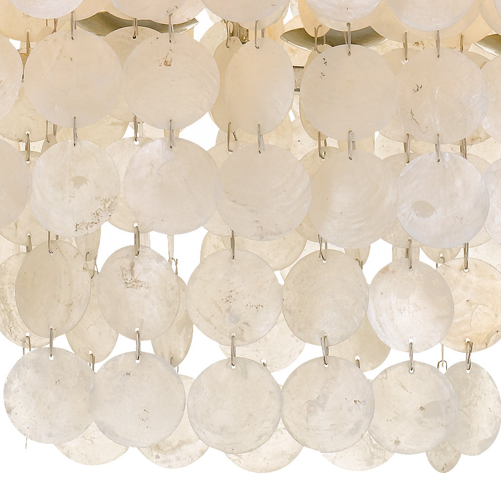 Crystorama Brielle BRI-3009-SA – 30 Inch – 6 Light – Chandelier – Antique Silver – Damp Rated