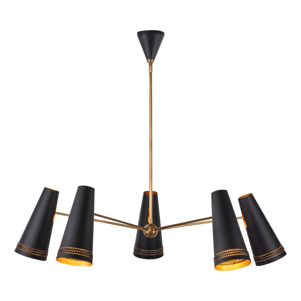 Alora Lighting BRICKELL CH342545MBHL Chandelier - Matte Black