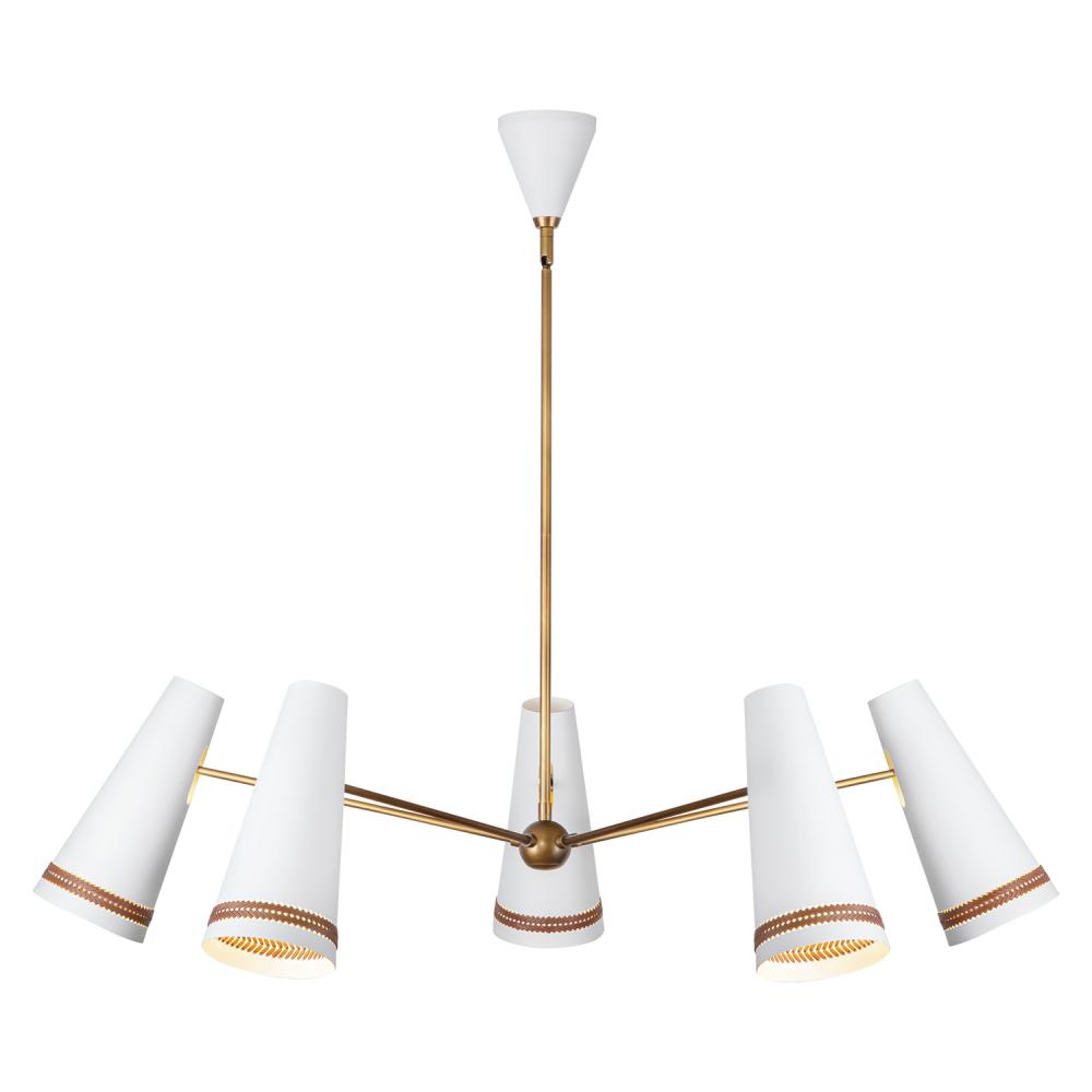 Alora Lighting BRICKELL CH342545MWHL Chandelier - Matte White