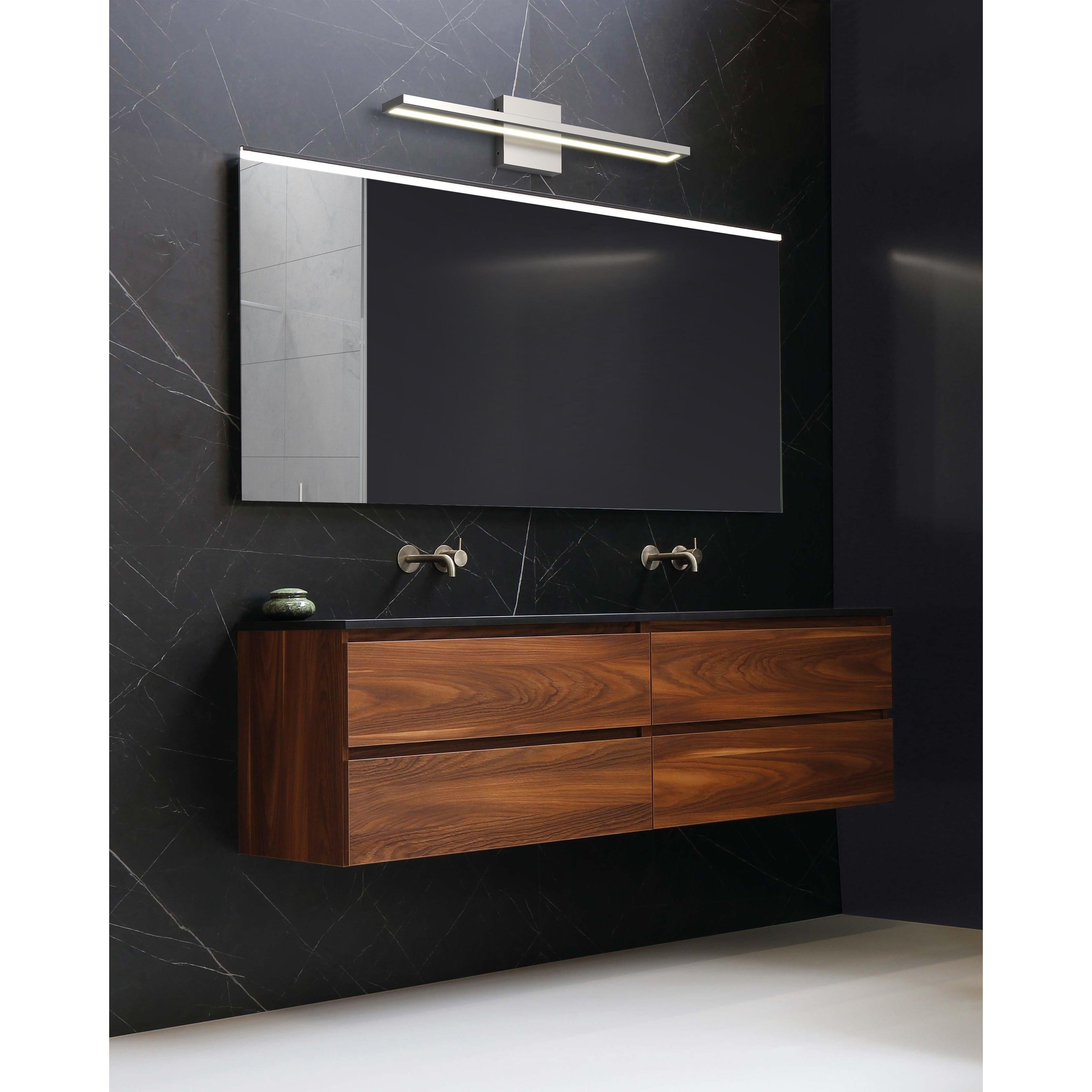 Brio 24-in Brushed Nickel LED Vanity