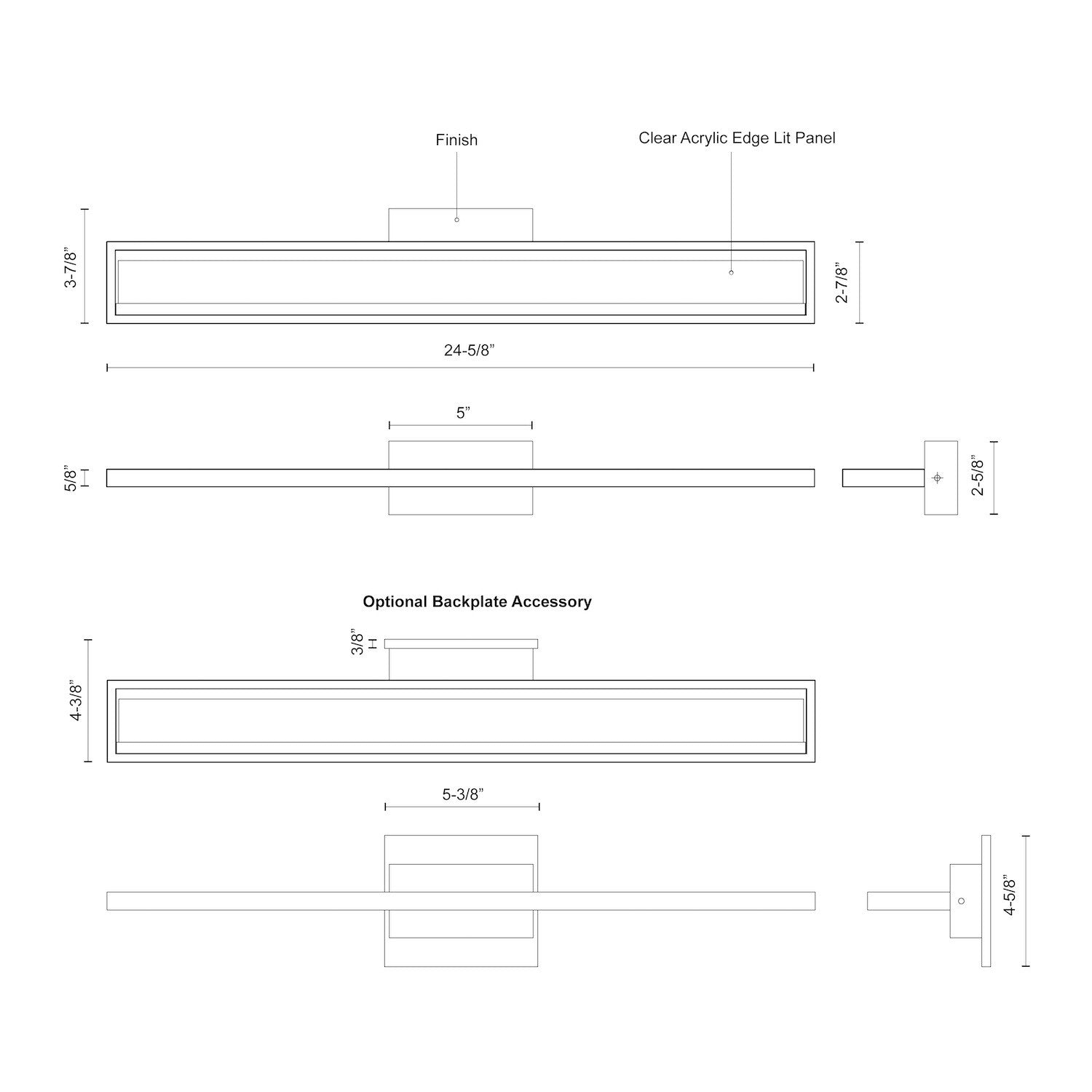 Brio 24-in Chrome LED Vanity
