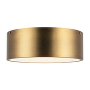 Brisbane 11-in Aged Gold 2 Lights Flush Mount