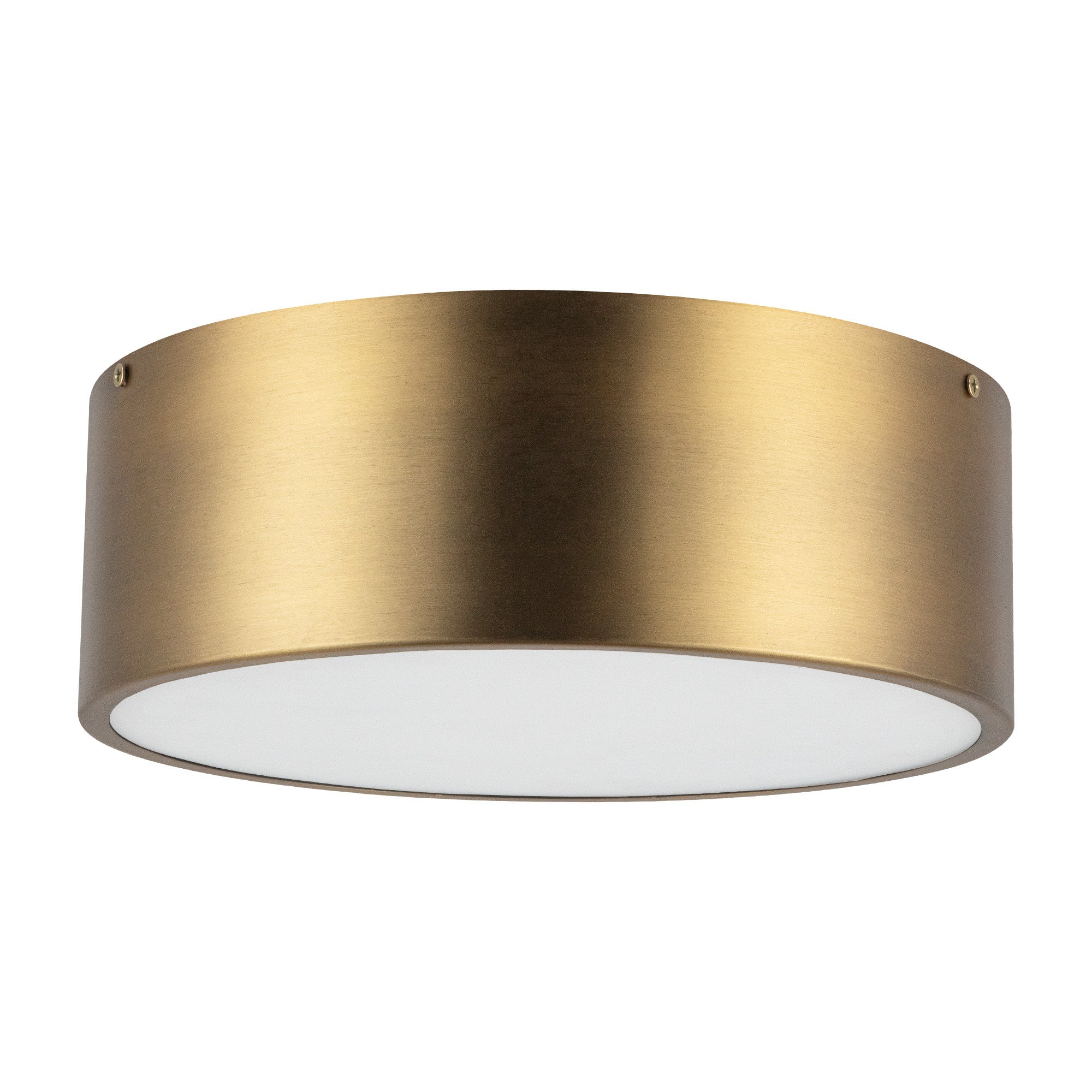 Brisbane 11-in Aged Gold 2 Lights Flush Mount