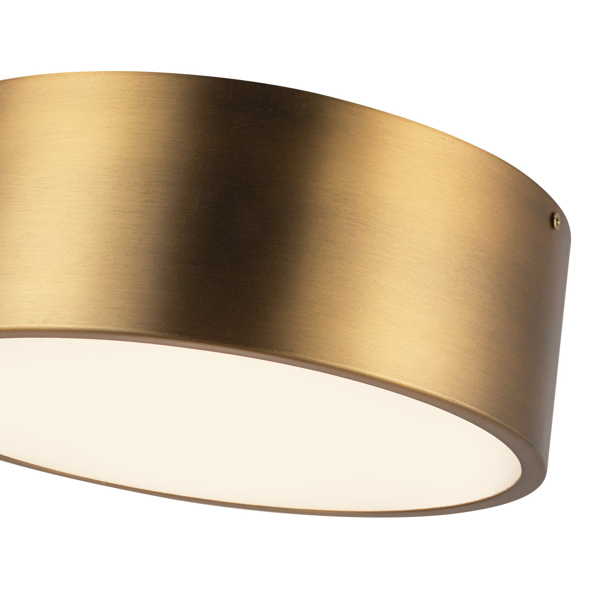 Brisbane 11-in Aged Gold 2 Lights Flush Mount