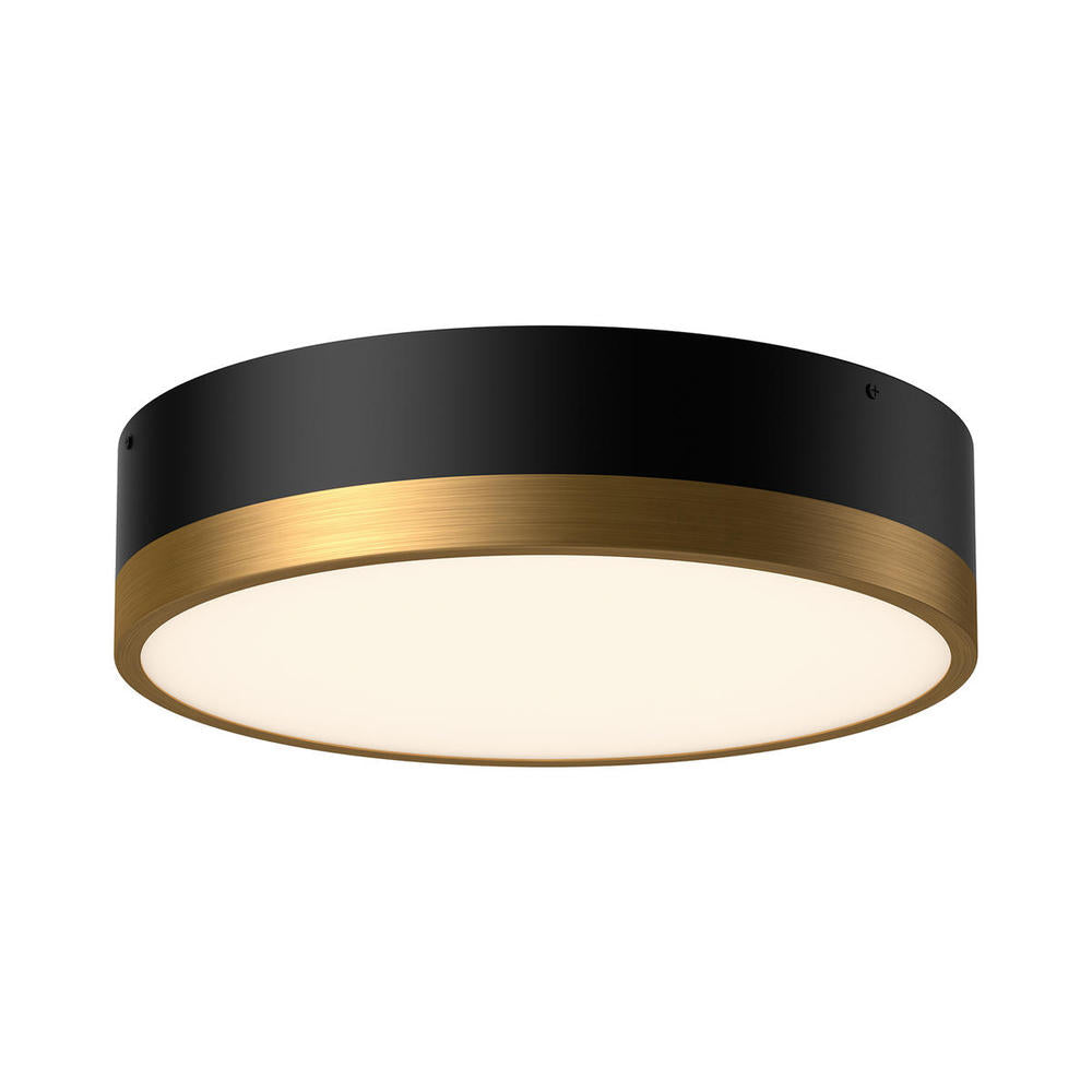 Alora Lighting BRISBANE FM556216AGMB Flush Mount - Aged Gold Matte Black