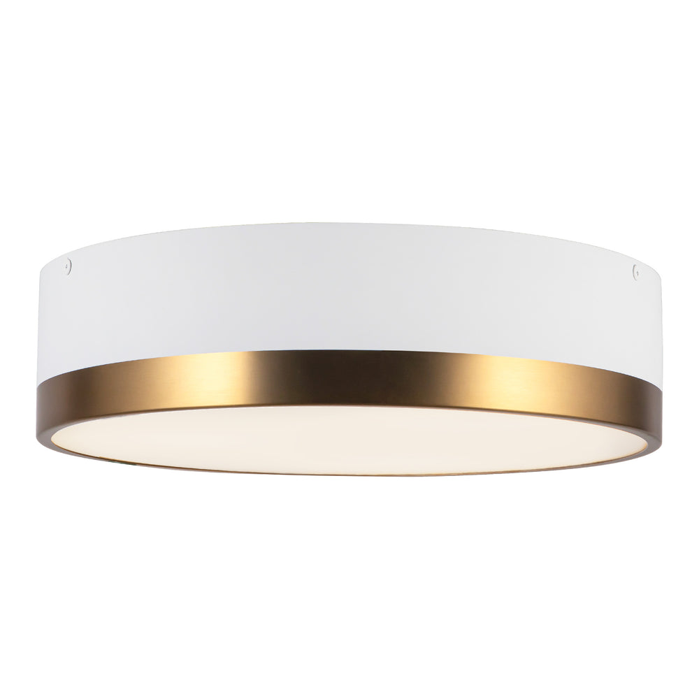 ALORA MOOD Lighting FM556216AGWH Flush Mount, Aged Gold/White