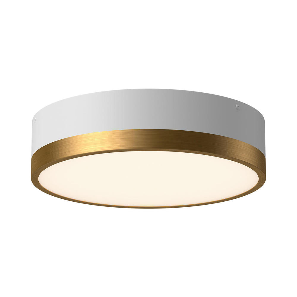 Alora Lighting BRISBANE FM556216AGWH Flush Mount - Aged Gold White