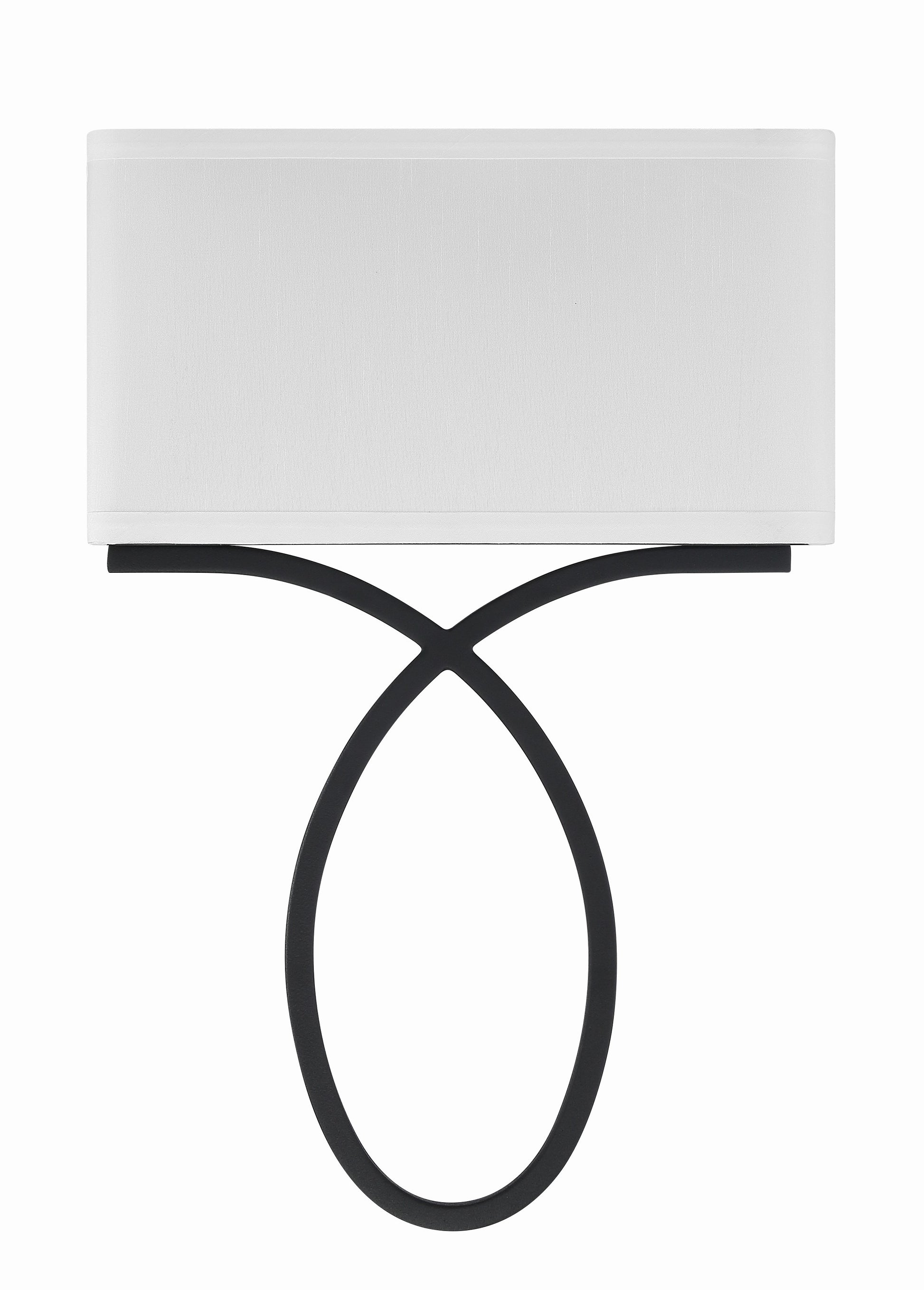 Crystorama Brinkley BRK-A3702-BF – 10 Inch – 2 Light – Sconce – Black Forged – Damp Rated