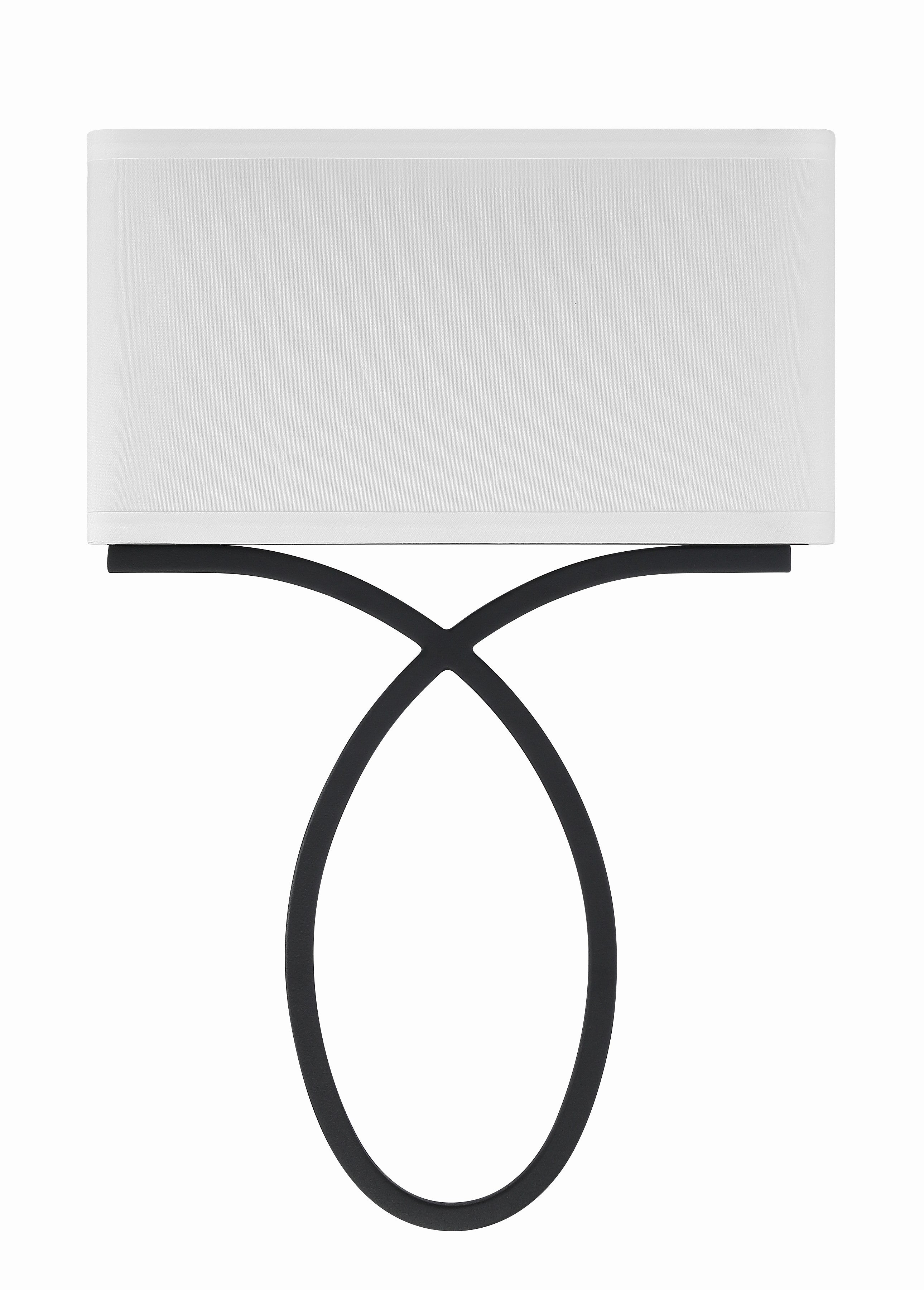 Crystorama Brinkley BRK-A3702-BF – 10 Inch – 2 Light – Sconce – Black Forged – Damp Rated