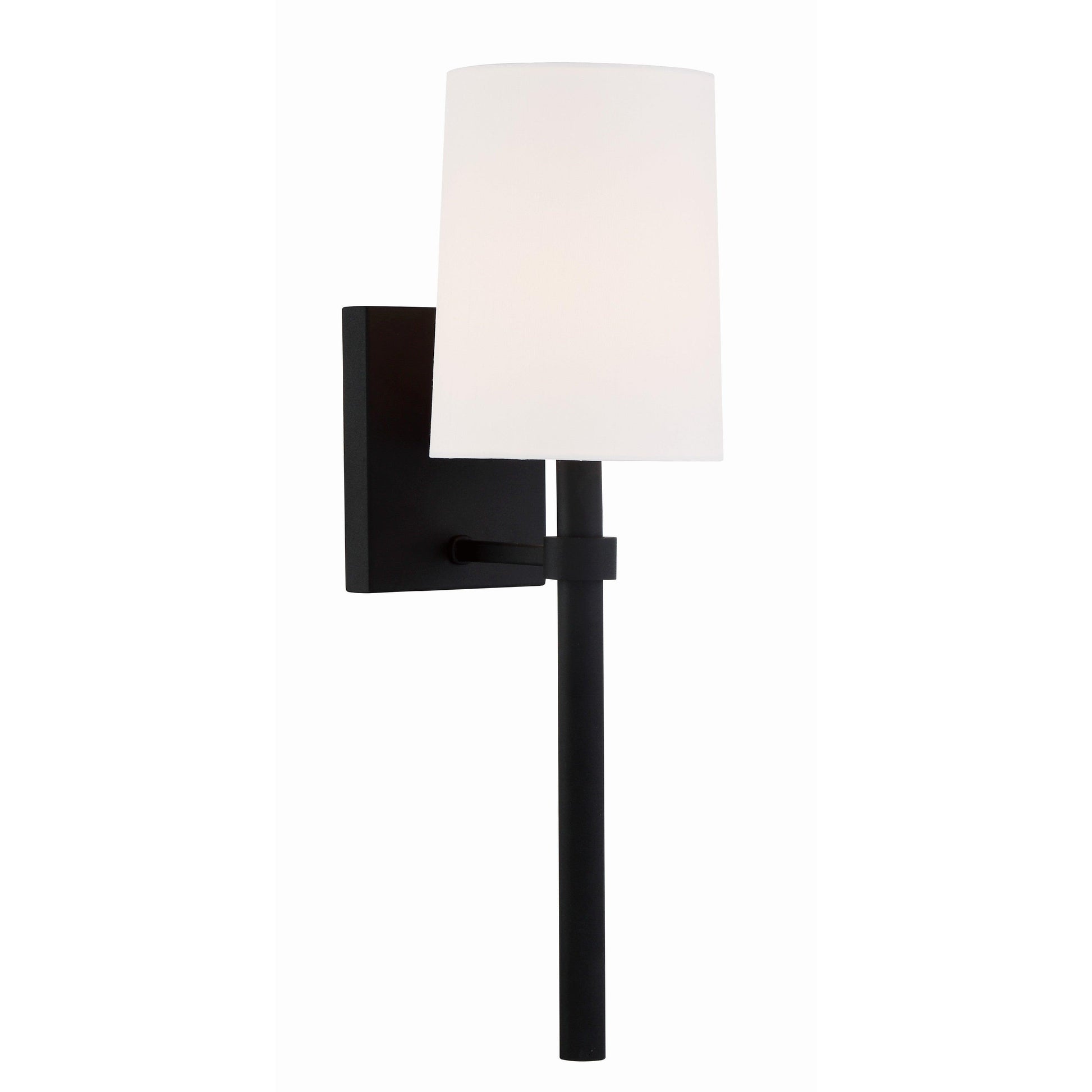 Crystorama Bromley BRO-451-BF – 5.5 Inch – 1 Light – Sconce – Black Forged – Damp Rated