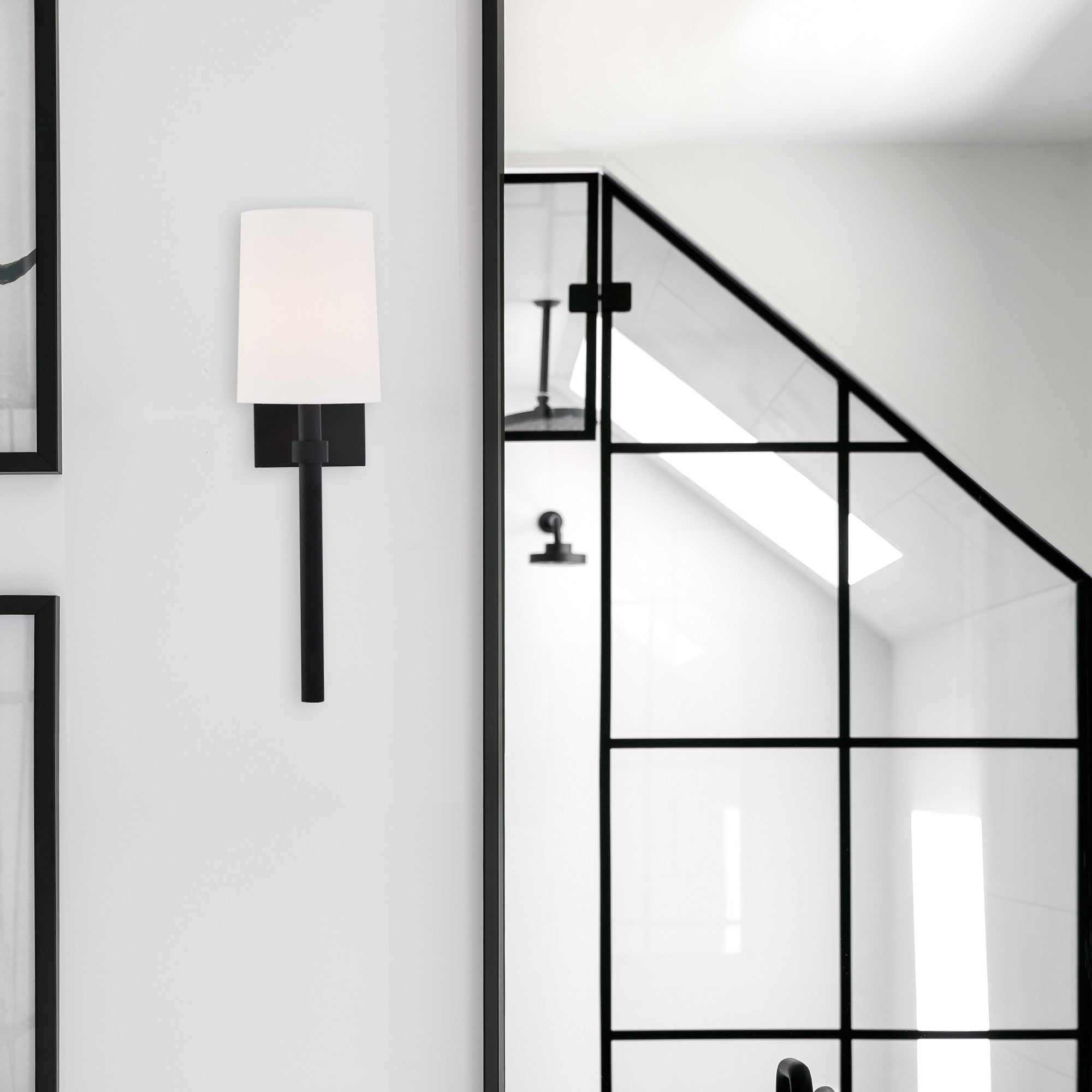 Crystorama Bromley BRO-451-BF – 5.5 Inch – 1 Light – Sconce – Black Forged – Damp Rated