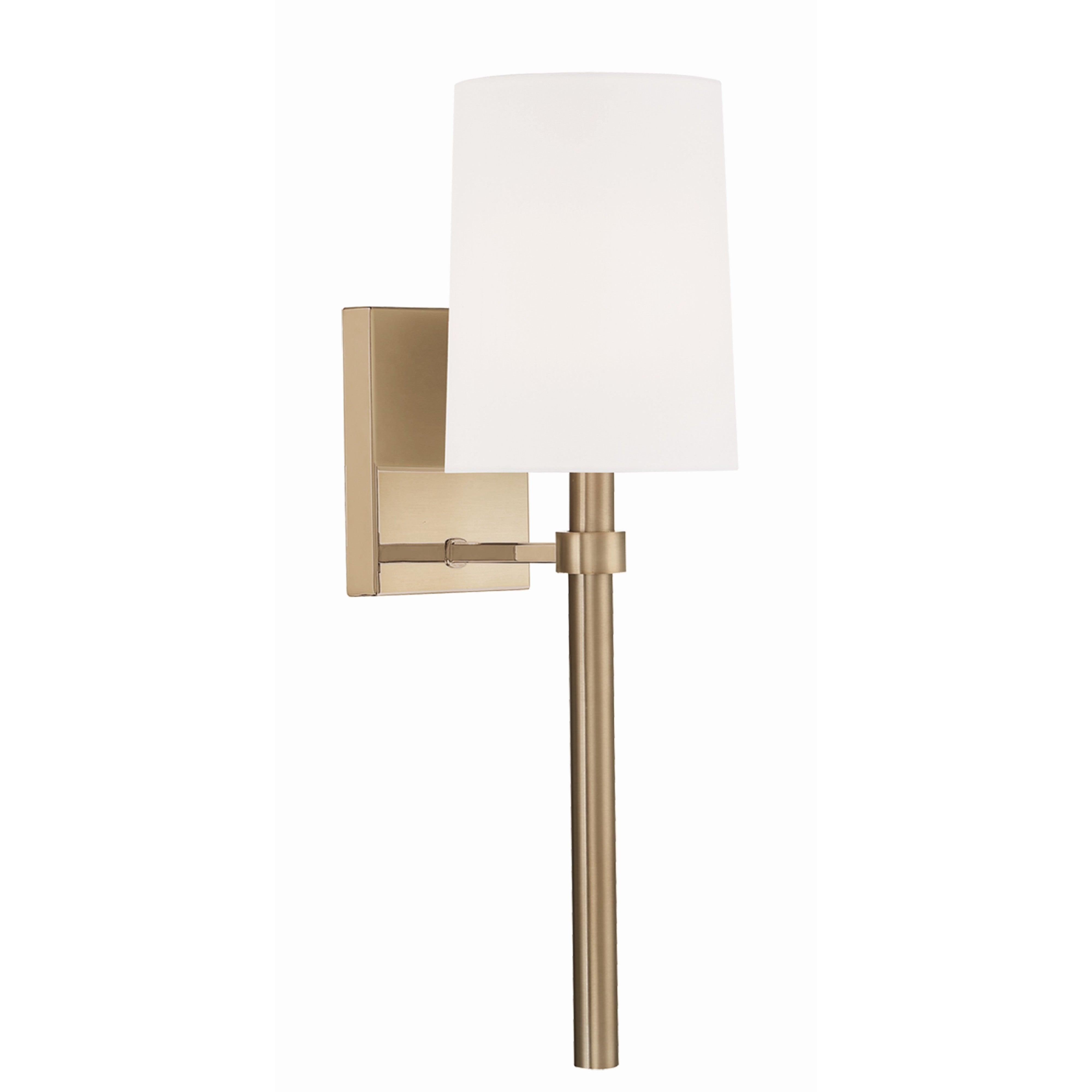 Crystorama Bromley BRO-451-VG – 5.5 Inch – 1 Light – Sconce – Vibrant Gold – Damp Rated
