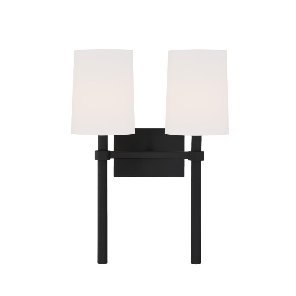 Crystorama BROMLEY BRO-452-BF Sconce Modern - Black Forged