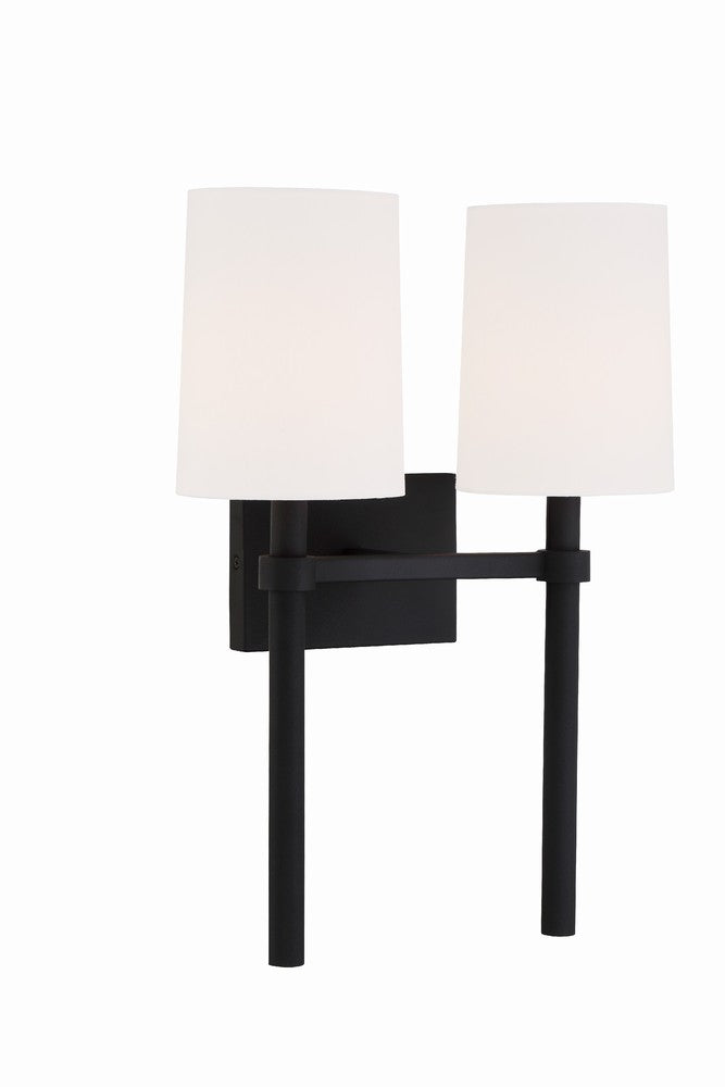 Crystorama BROMLEY BRO-452-BF Sconce Modern - Black Forged