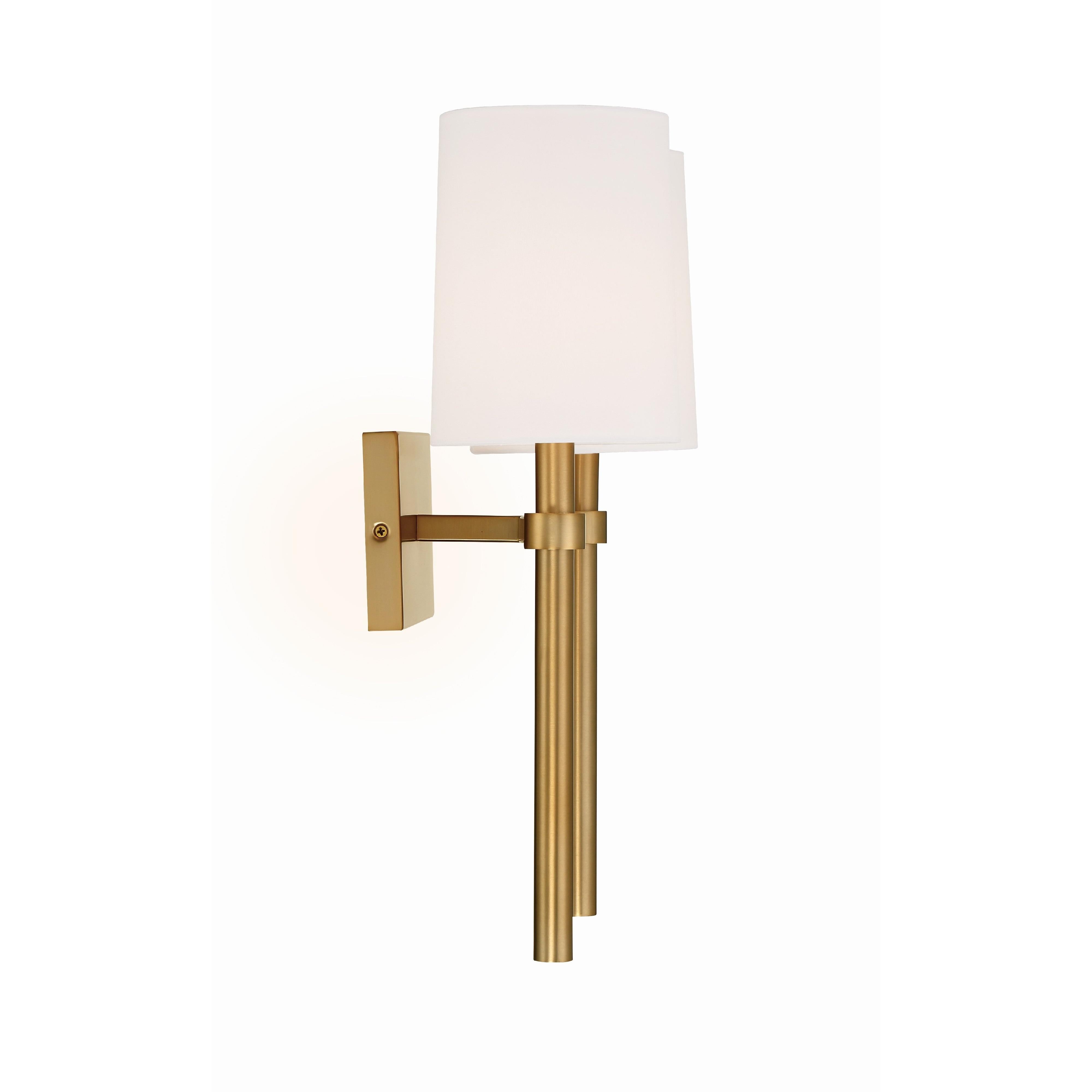 Crystorama Bromley BRO-452-VG – 13.75 Inch – 2 Light – Sconce – Vibrant Gold – Damp Rated