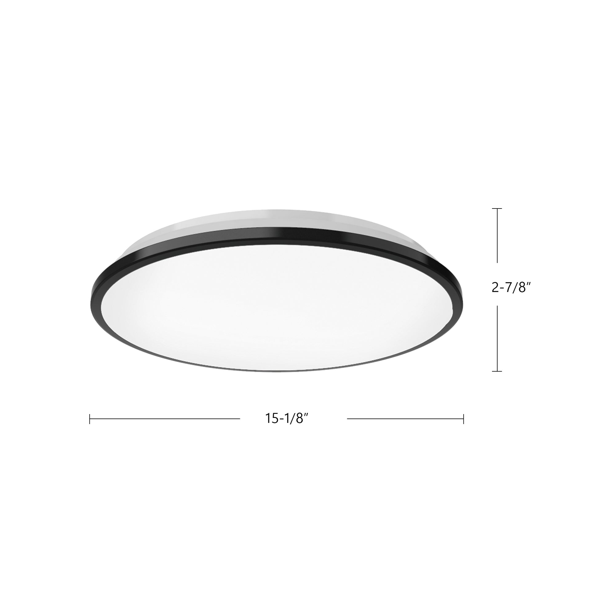 Brook 15-in White LED Flush Mount