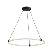 Bruni 32-in Black LED Pendant