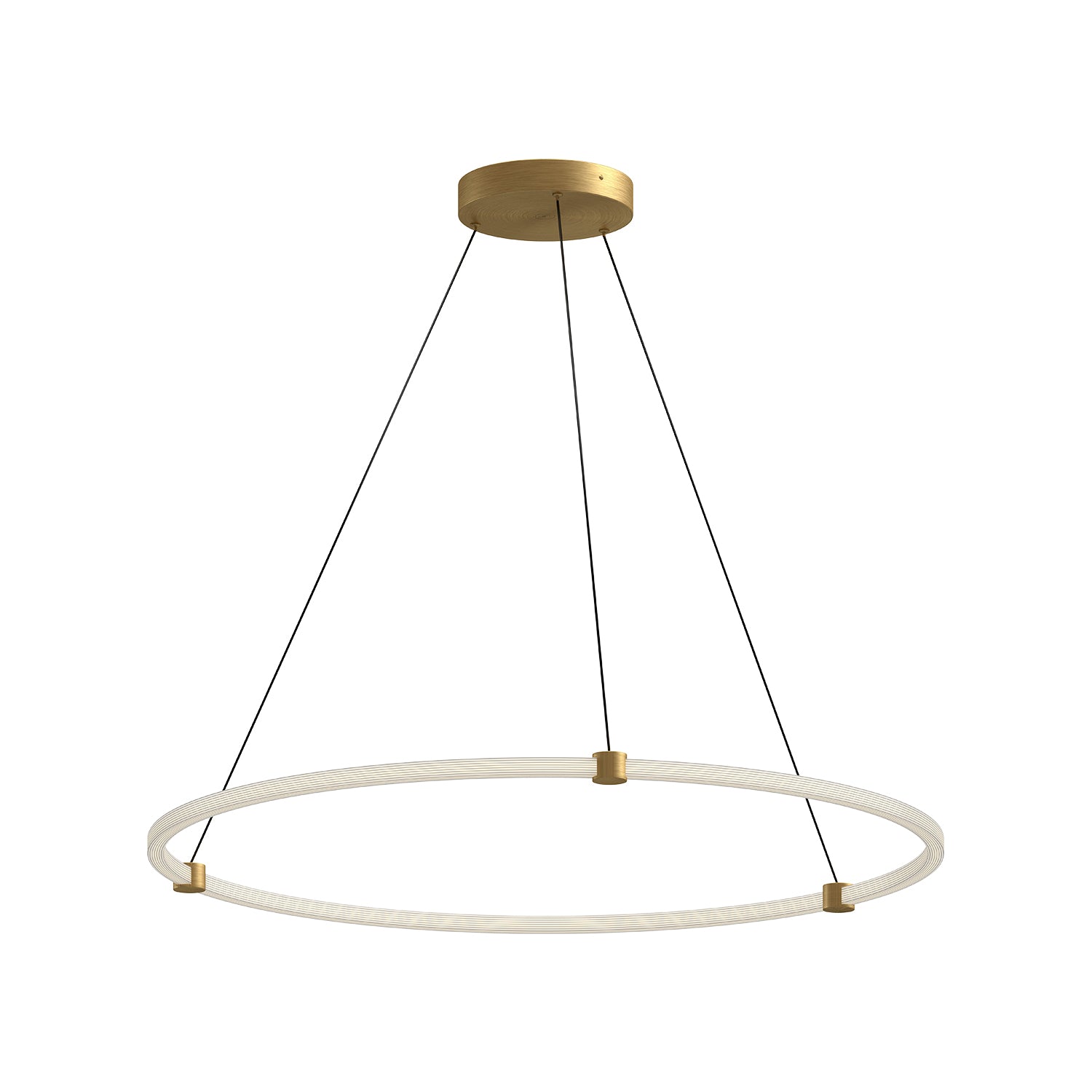 Bruni 40-in Brushed Gold LED Pendant