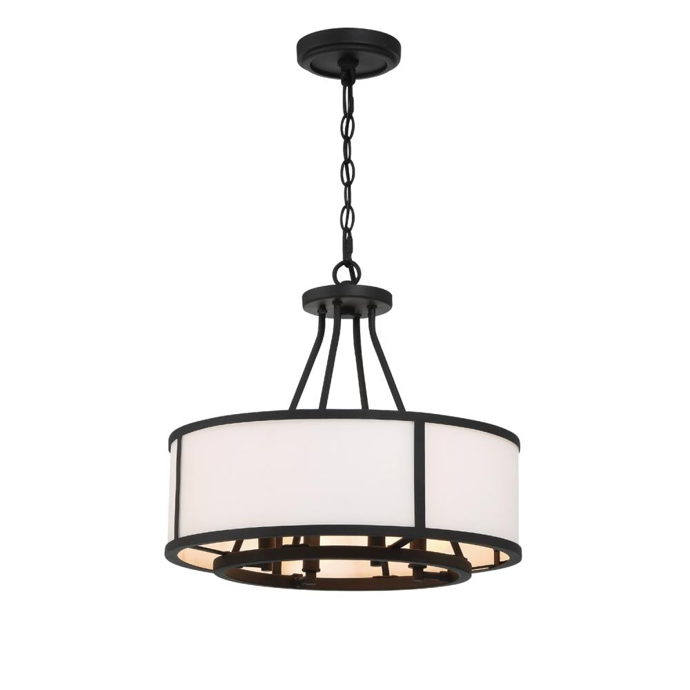 Crystorama BRYANT BRY-8004-BF Chandelier Modern - Black Forged